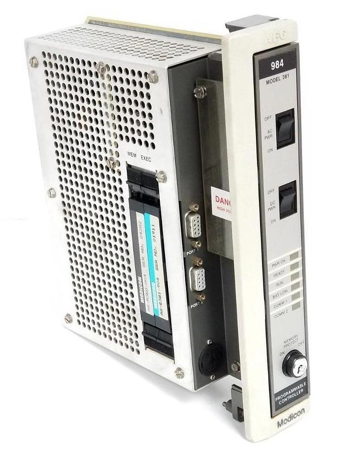 Used AEG MODICON PC-0984-381 PROGRAMMABLE CONTROLLER AS-9584-000 AS-C950-103