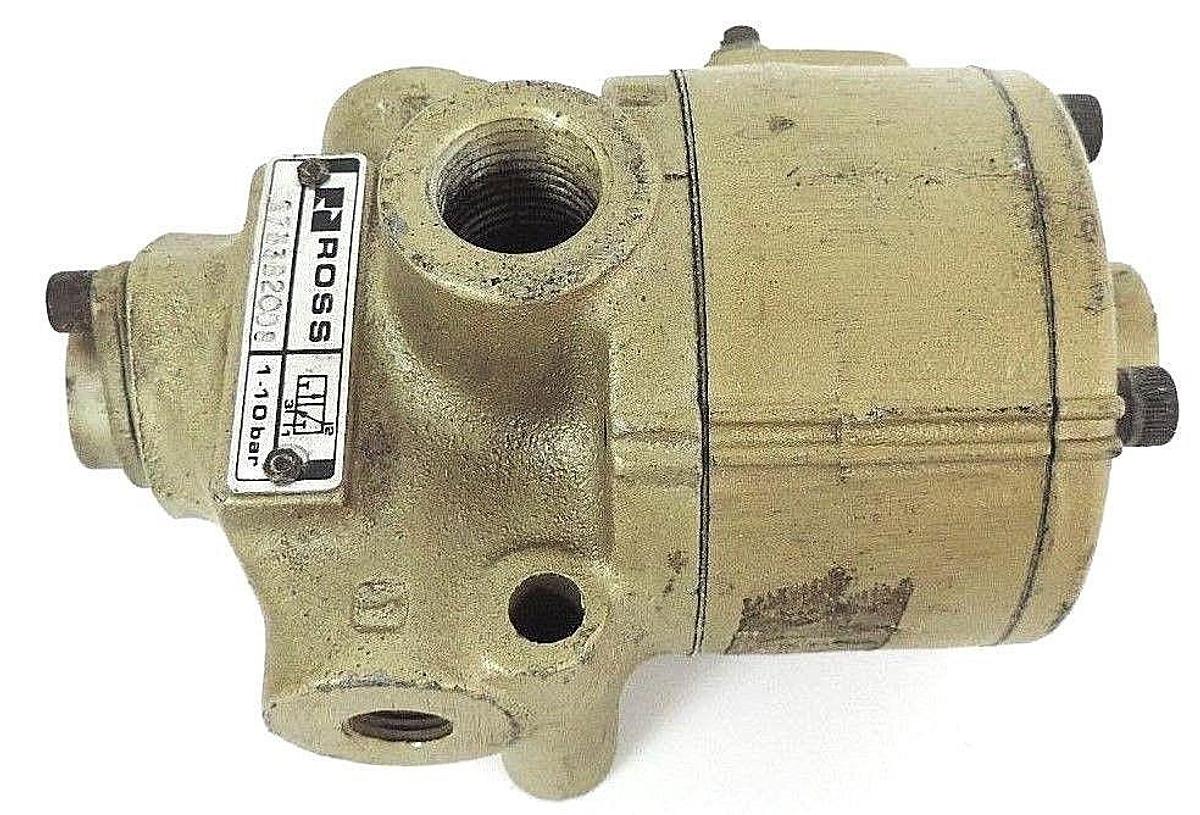 Used ROSS 2753B2008 PILOT CHECK POPPET VALVE 1-10 BAR, 1/4'' 3W