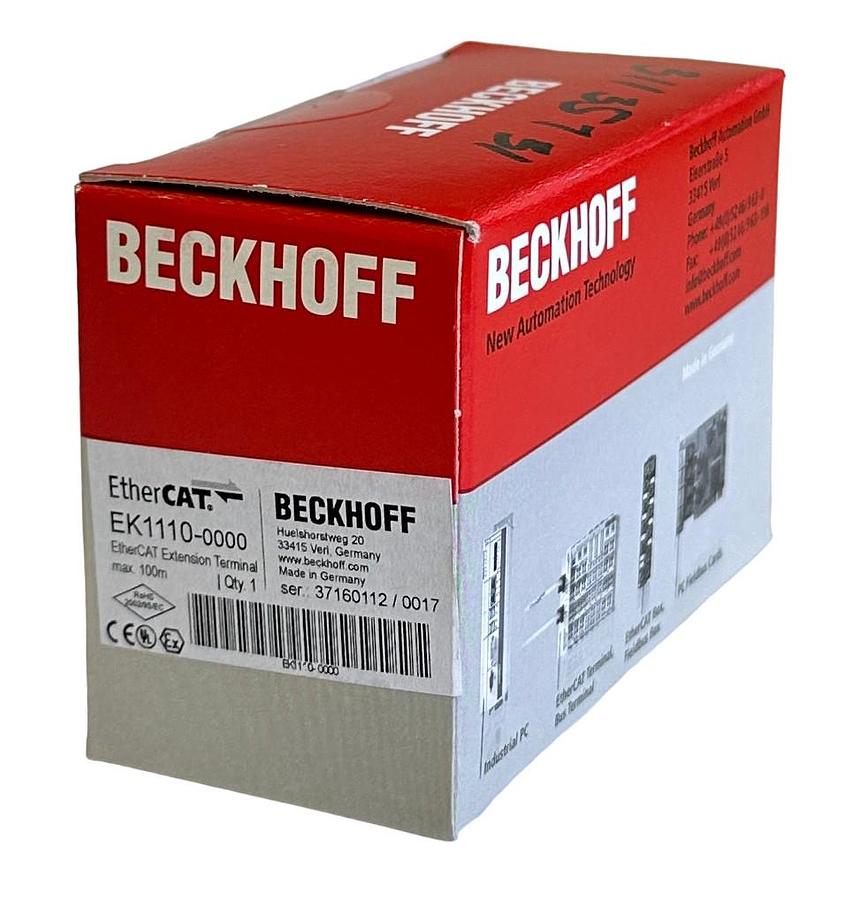 Used NEW SEALED BECKHOFF EK1110-0000 / EK1110 EtherCAT EXTENSION TERMINAL 100m OEM