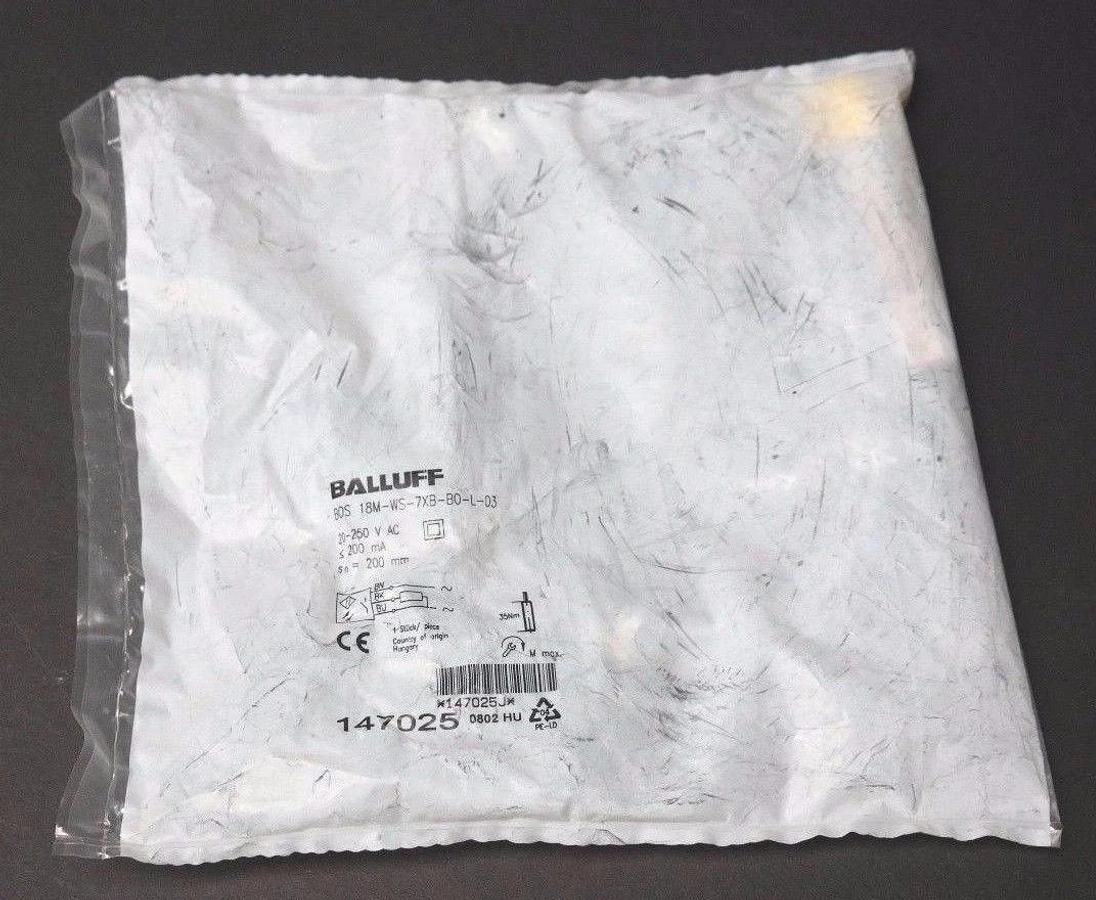 Used NIB BALLUFF BOS 18M-WS-7XB-BO-L-03 SENSOR BOS18MWS7XBBOL03 , 147025