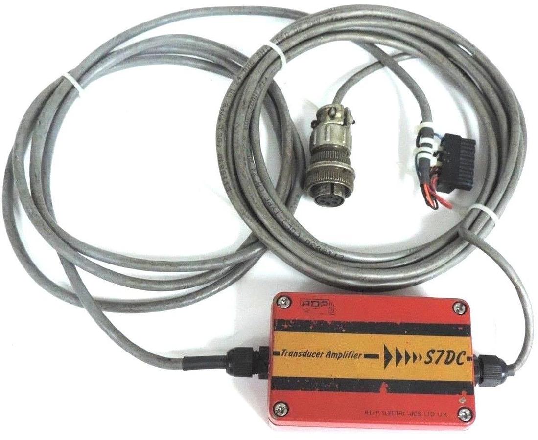 Used RDP ELECTRONICS S7DC TRANSDUCER AMPLIFIER 10-36VDC, W/ CABLES