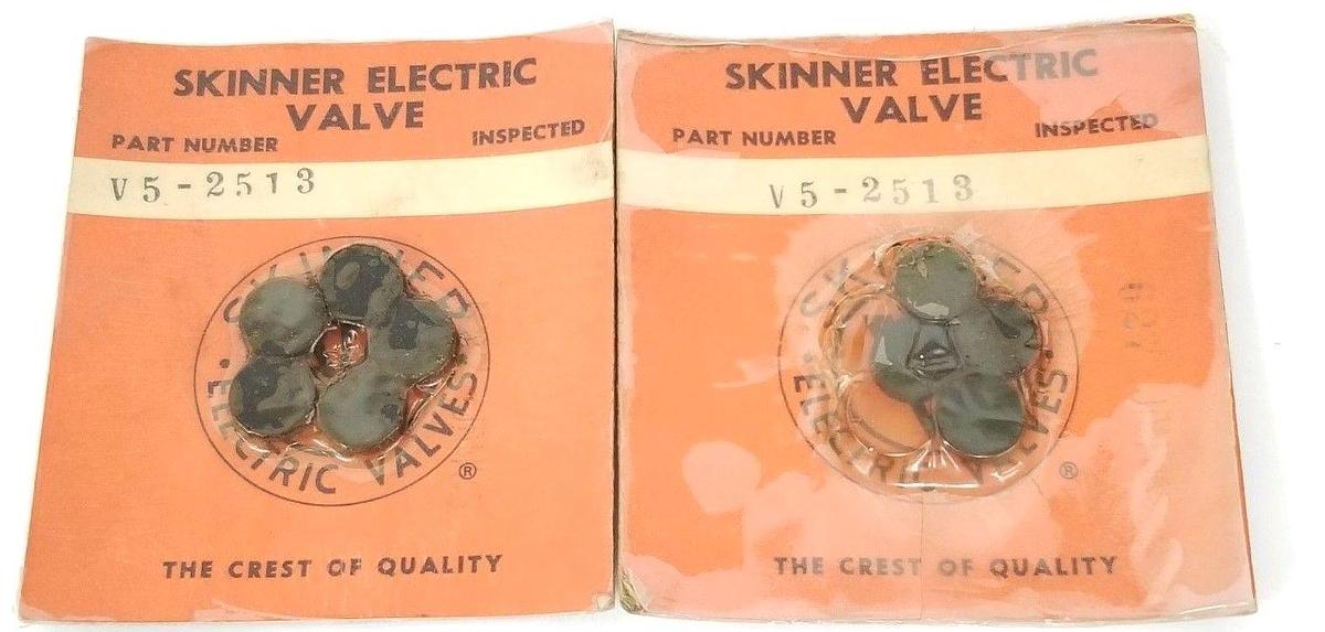 Used LOT OF 2 NEW PACKS OF SKINNER ELECTRIC VALVE V5-2313 PARTS V52513