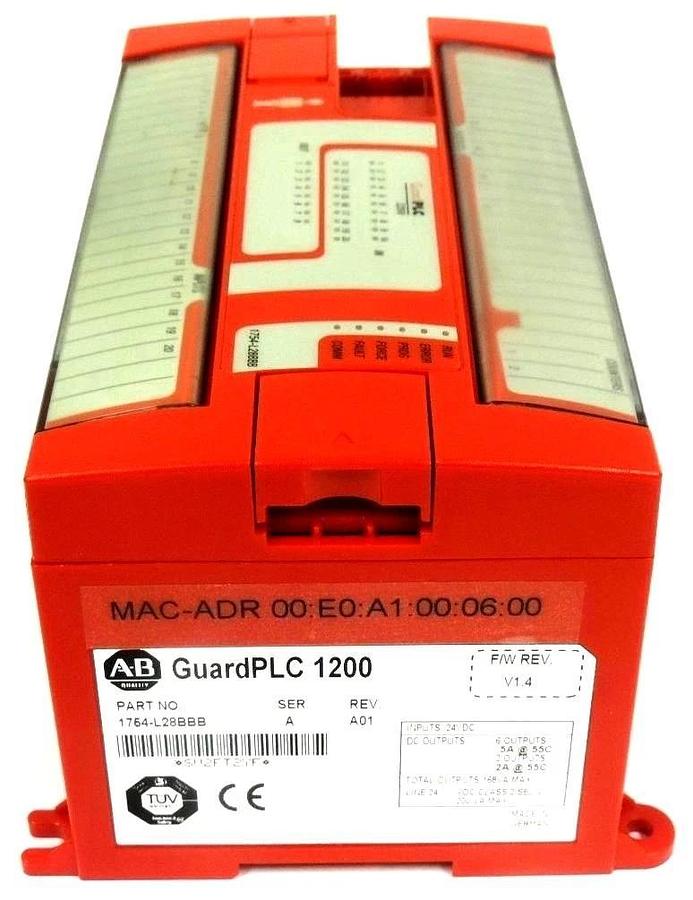 Used ALLEN BRADLEY 1754-L28BBB GUARDPLC 1200 1754L28BBB SER. A REV. A01 F/W REV V1.4