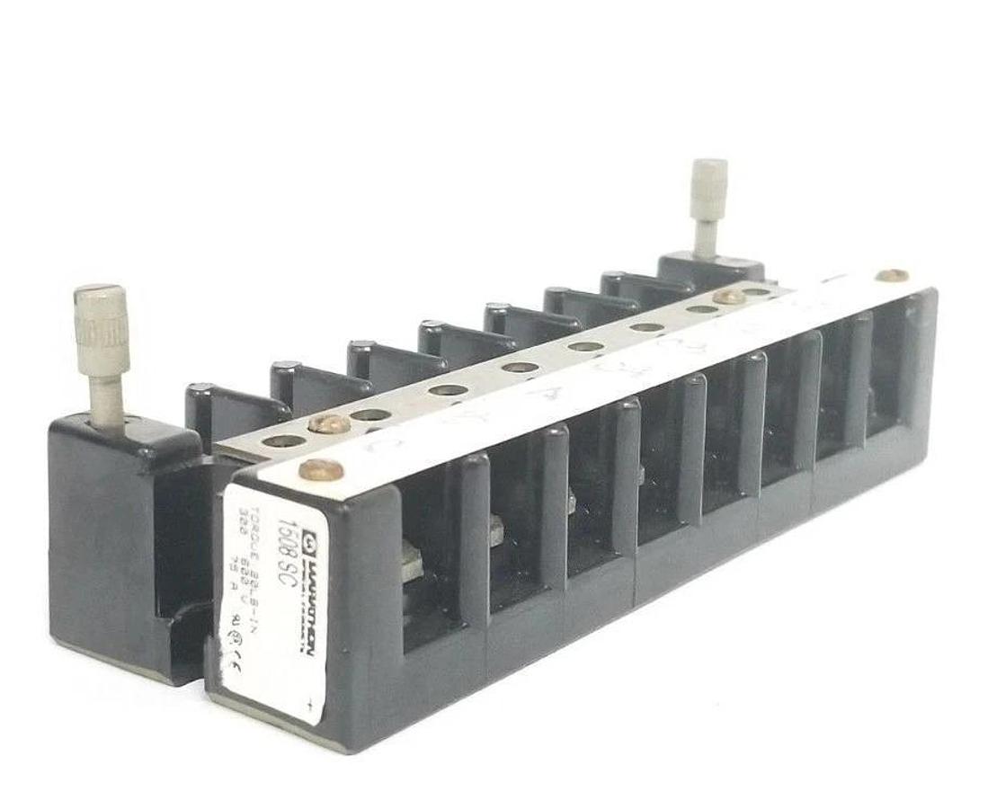 Used MARATHON SPECIAL PRODUCTS 1508SC BARRIER TERMINAL BLOCK, 600V, 75A