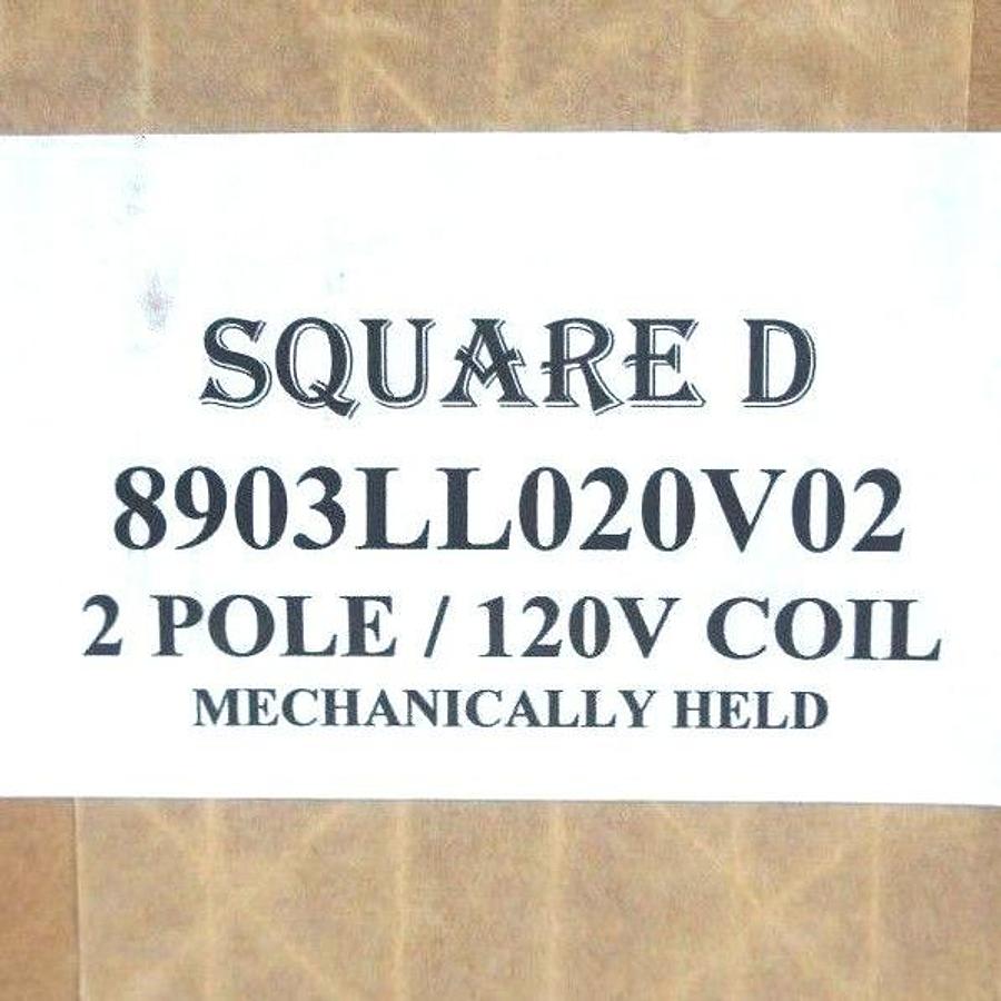 Used SQUARE D 8903LL020V02 CONTACTOR 4-POLE, 120V COIL, 8903LLO20V02