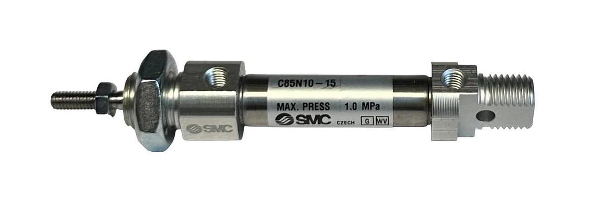 SMC C85N10-15 / C85N1015 PNEUMATIC CYLINDER DOUBLE-ACTING ROUND 1.0MPa NSNP