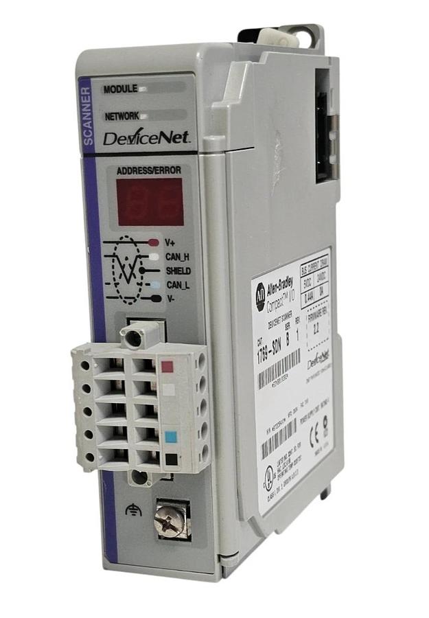 Used ALLEN BRADLEY 1769-SDN /B CompactLogix DeviceNet SCANNER MODULE REV. 1