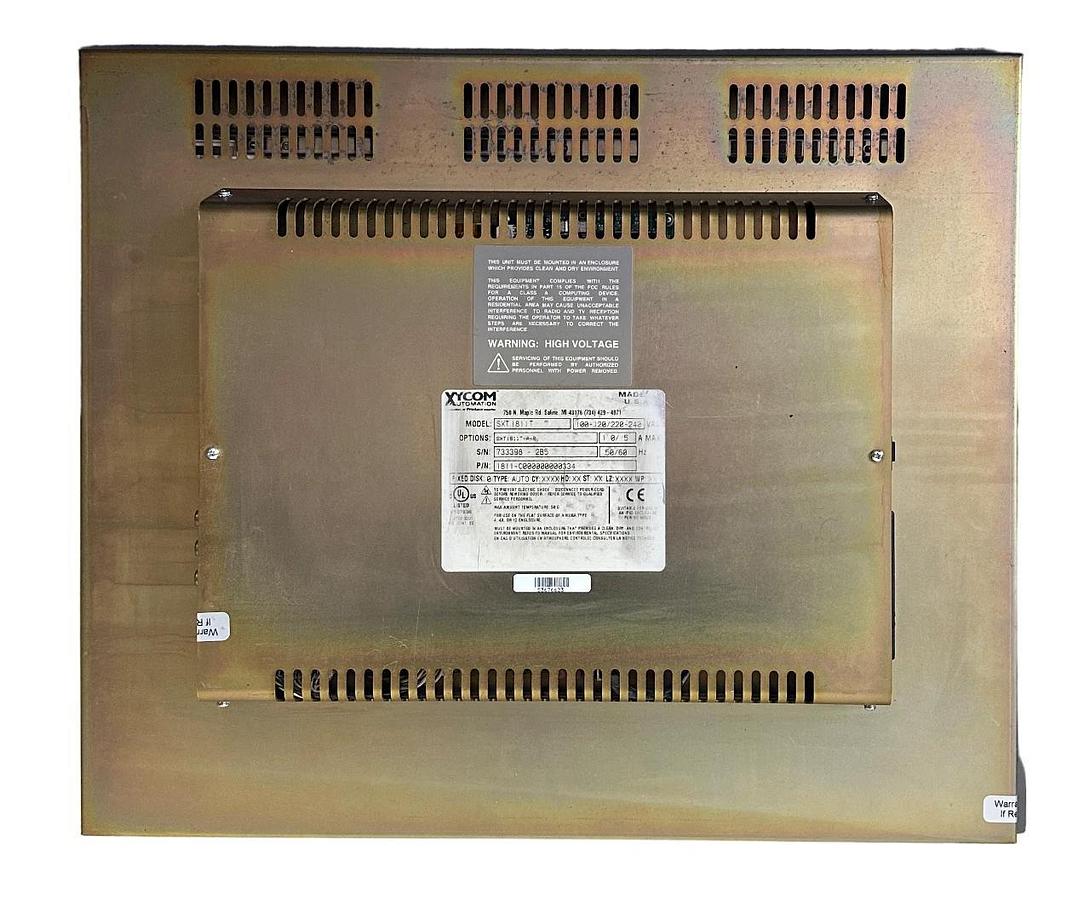 Used XYCOM SXT1811T-A-R / SXT1811T / 1811-C000000000334 TOUCH PANEL 100/240VAC 1/.5A