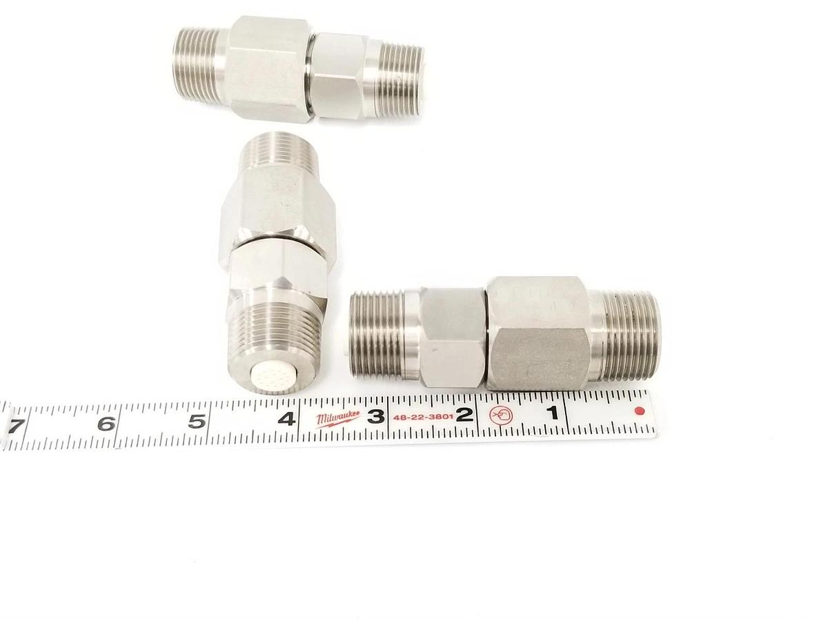 LOT OF 3 NEW CONAX BUFFALO 709047 LYOPHILIZER CONNECTORS 1/2'' IN ID 1'' IN. OD