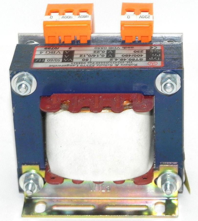 Used ROBERS & SCHULZ ST50.48.4.2 TRANSFORMER ST504842, 50VA 50/60HZ