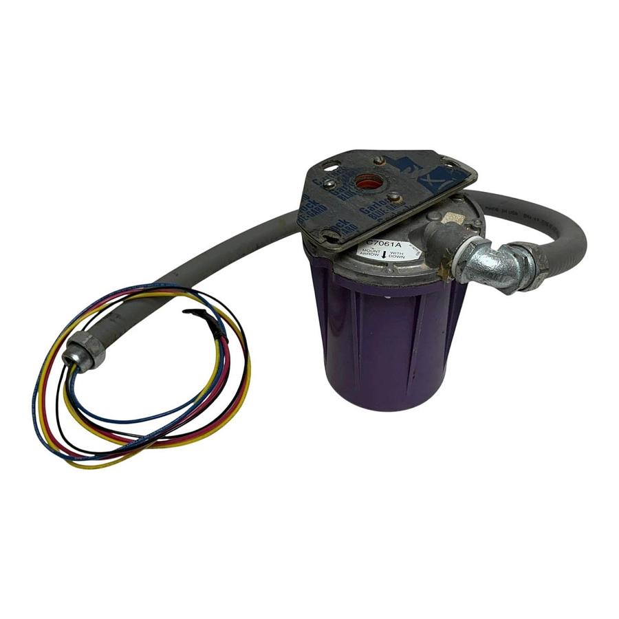 Used Honeywell C7061A Dynamic Self-Check Ultraviolet UV Flame Detector Purple Peeper