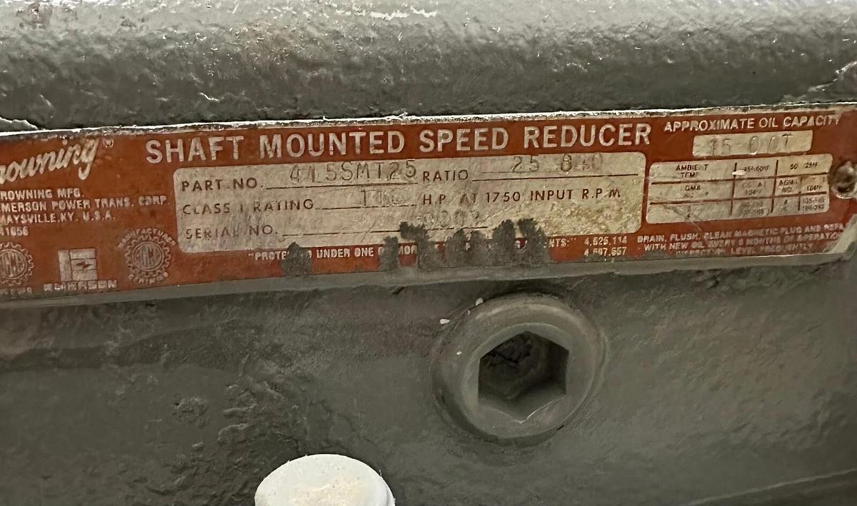 Refurbished REPAIRED BROWNING 415SMT25 SHAFT MOUNTED SPEED REDUCER 25.84:1 RATIO 116HP
