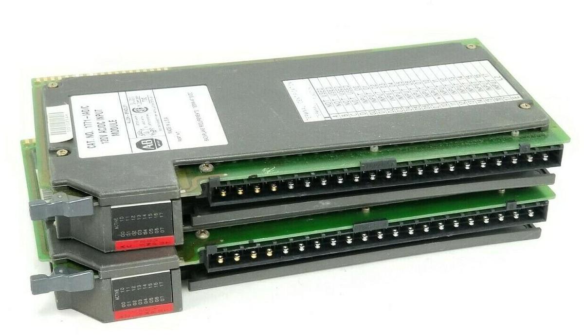 Used LOT OF 2 ALLEN BRADLEY 1771-IAD/C INPUT MODULES 1771IAD SERIES C