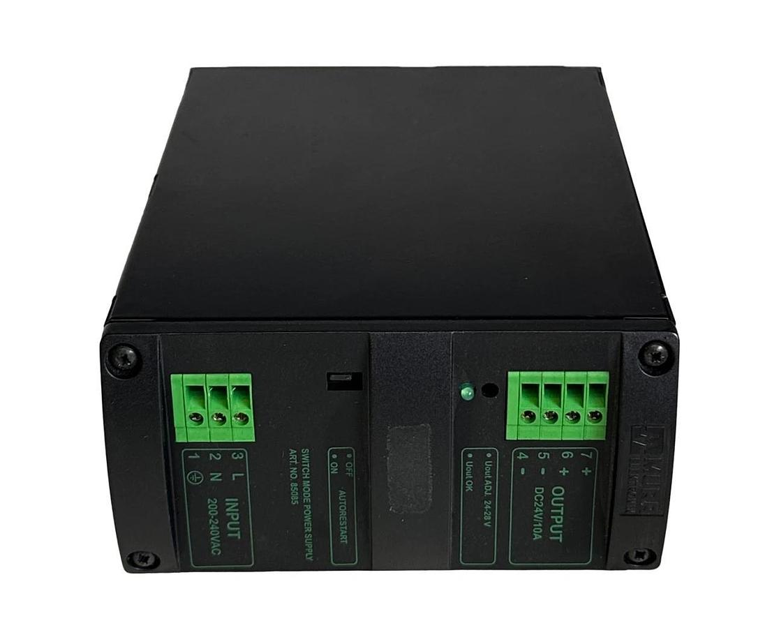 Used MURR ELEKTRONIK MCS10-230/24 / 85085 SWITCH MODE POWER SUPPLY 1-PHASE 200-240V