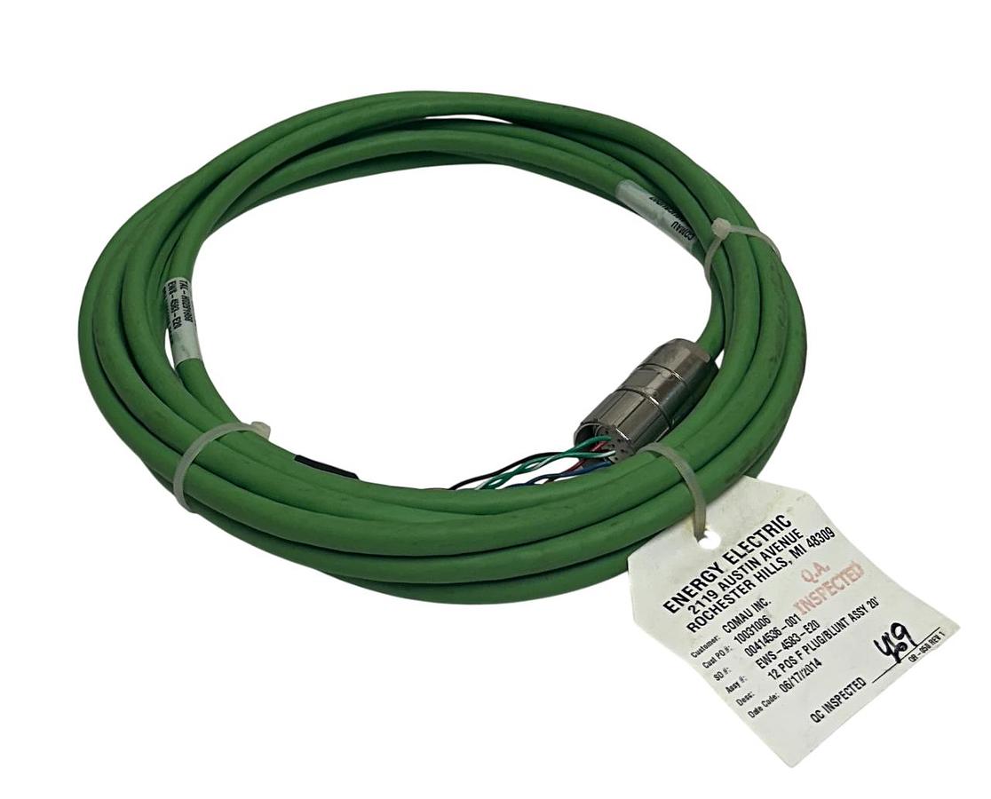 Used ENERGY ELECTRIC EWS-4583-E20 / EWS4583E20 PLUG / BLUNT ASSEMBLY 12-POS 20' NSNP