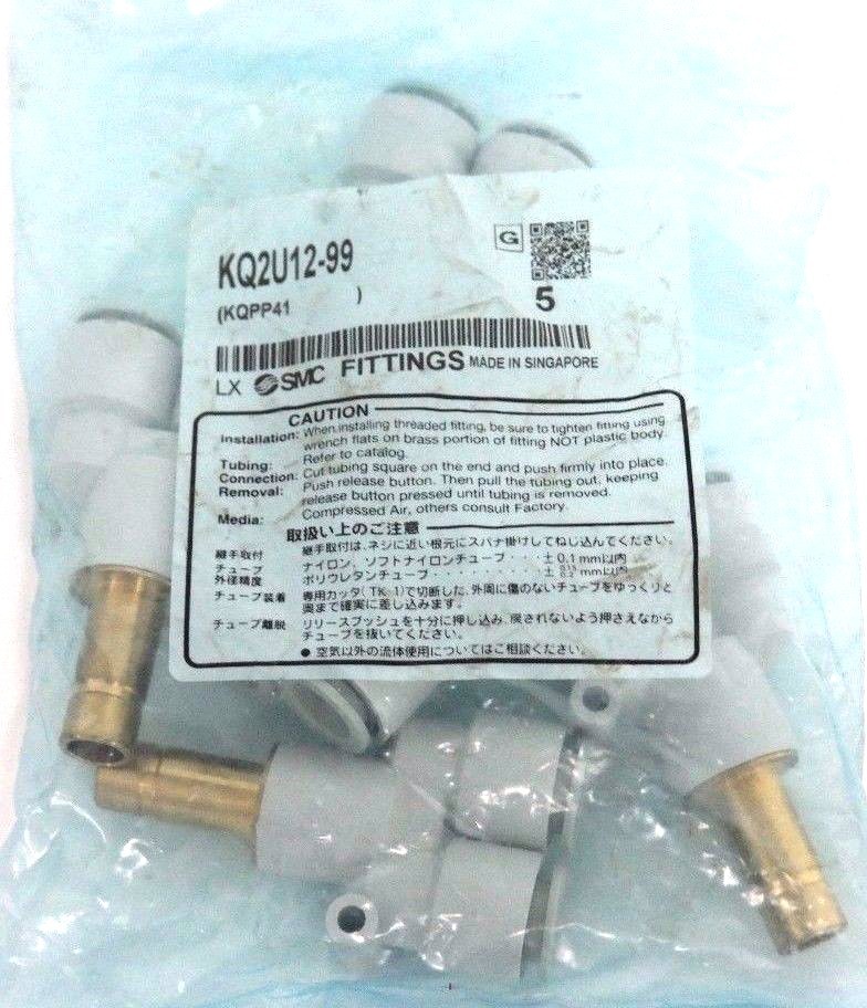 NIB SMC KQ2U12-99 FITTING KQ2U1299 - LOT OF 5
