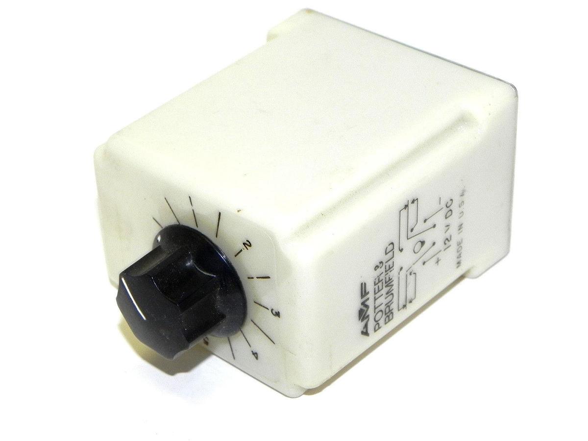 Used POTTER & BRUMFIELD CKD-38-20010 TIME DELAY RELAY 0.1 TO 10 SEC. 120 VAC