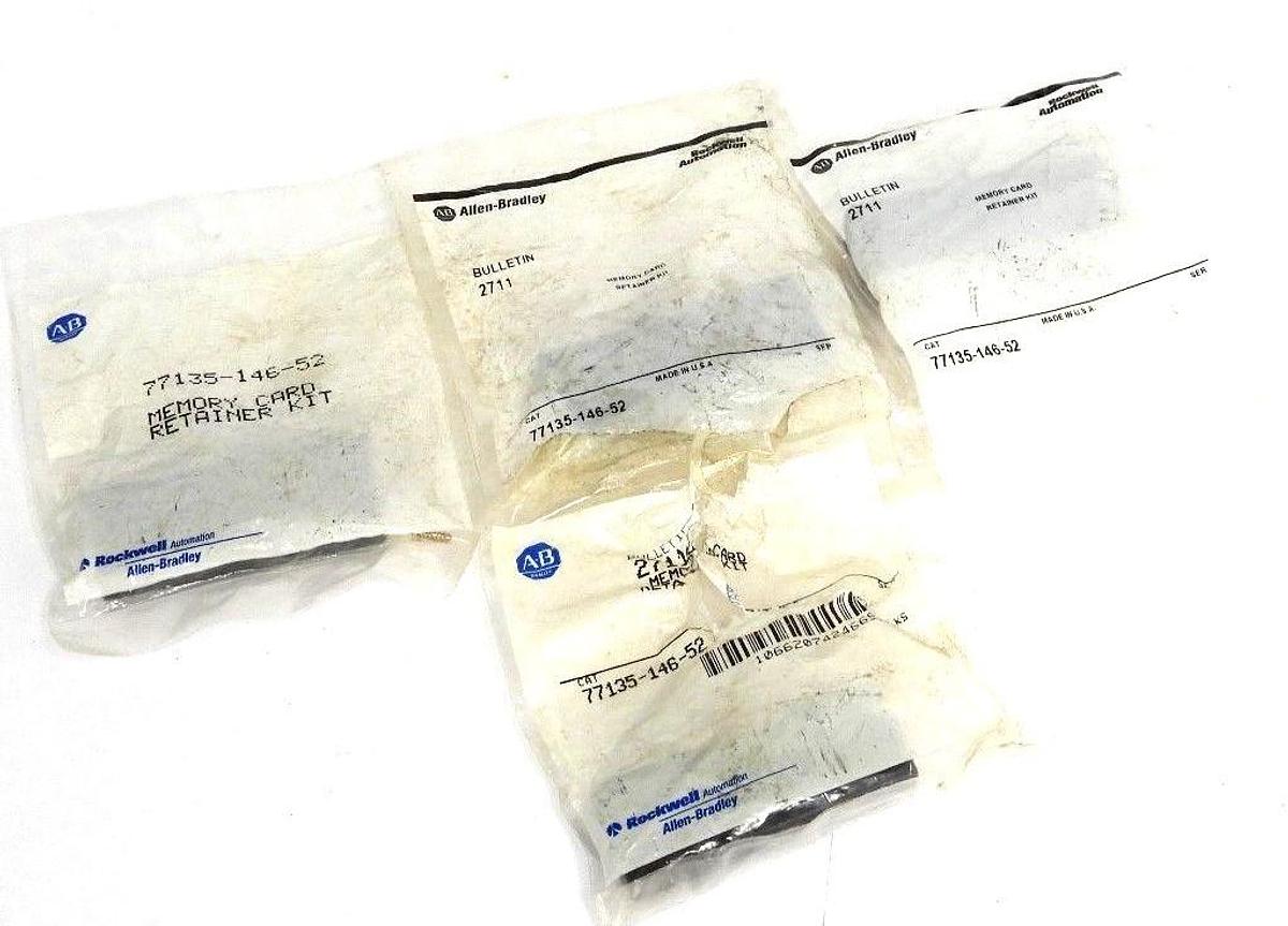 Used LOT OF 4 NEW ALLEN BRADLEY 77135-146-52 MEMORY CARD RETAINER KITS 7713514652