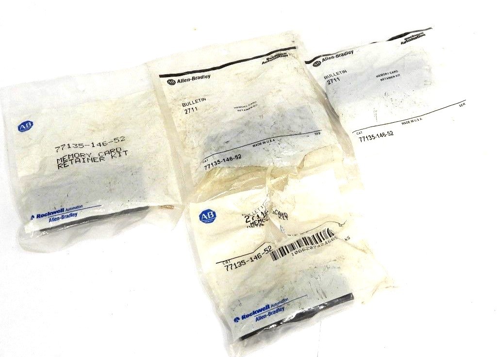 Used LOT OF 4 NEW ALLEN BRADLEY 77135-146-52 MEMORY CARD RETAINER KITS 7713514652