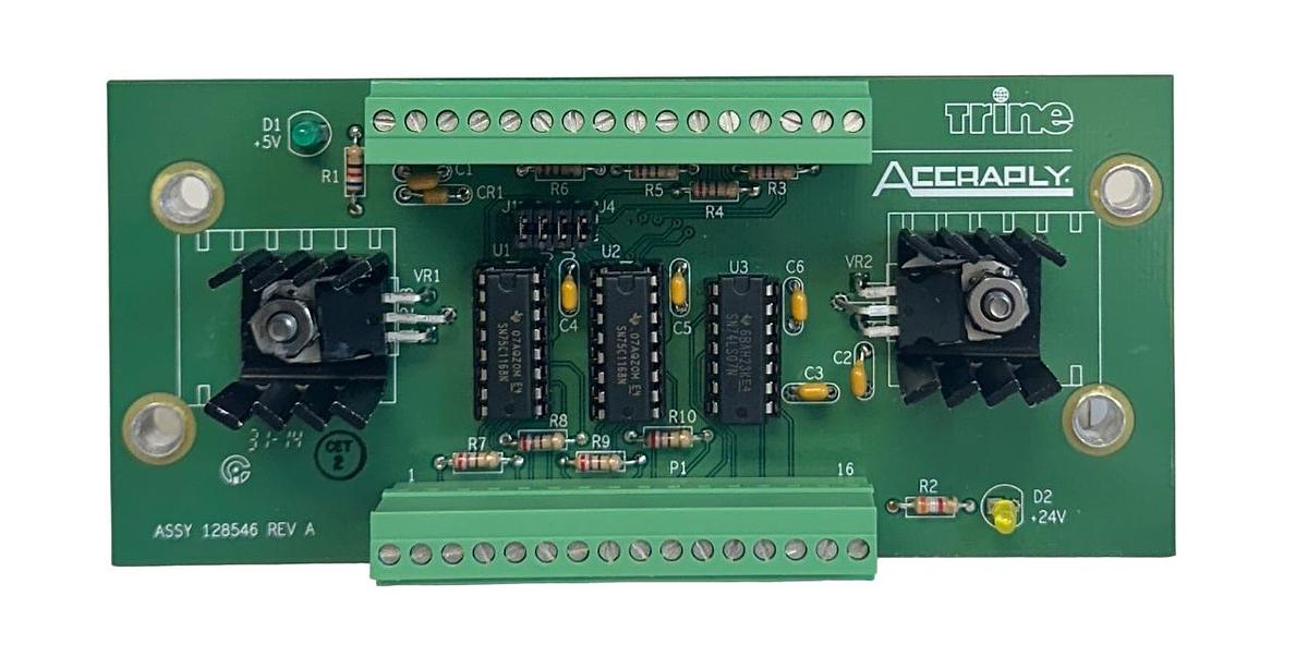 Used TRINE ACCRAPLY ASSY 128546 / 128547 Rev. A PCB BOARD NSNP