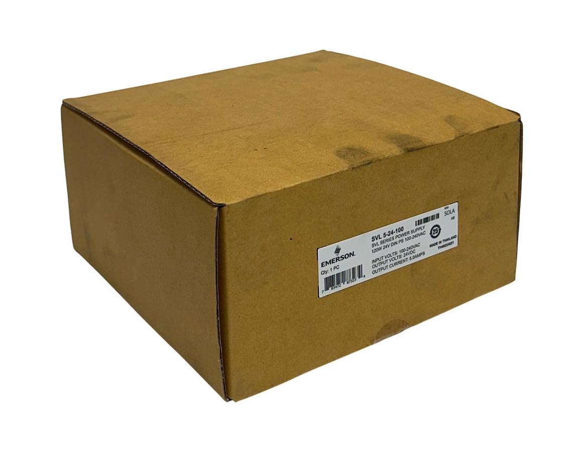 Used EMERSON SOLA SVL 5-24-100 / SVL524100 SVL SERIES POWER SUPPLY 120W 24V OUT NSFS