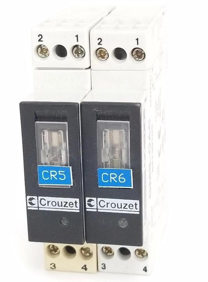 Used LOT OF 2 CROUZET GORDOS GMS-OAC RELAYS 12-280VAC, 5A, 50/60HZ, 84120105