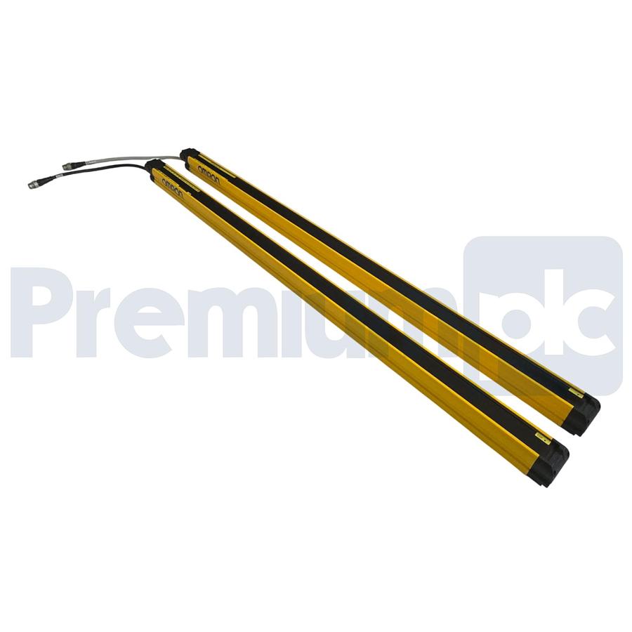 Used OMRON STI F3SG-4RA0800-14 F3SG-RA SAFETY LIGHT CURTAIN SET 14mmx800mm 24VDC NSNP