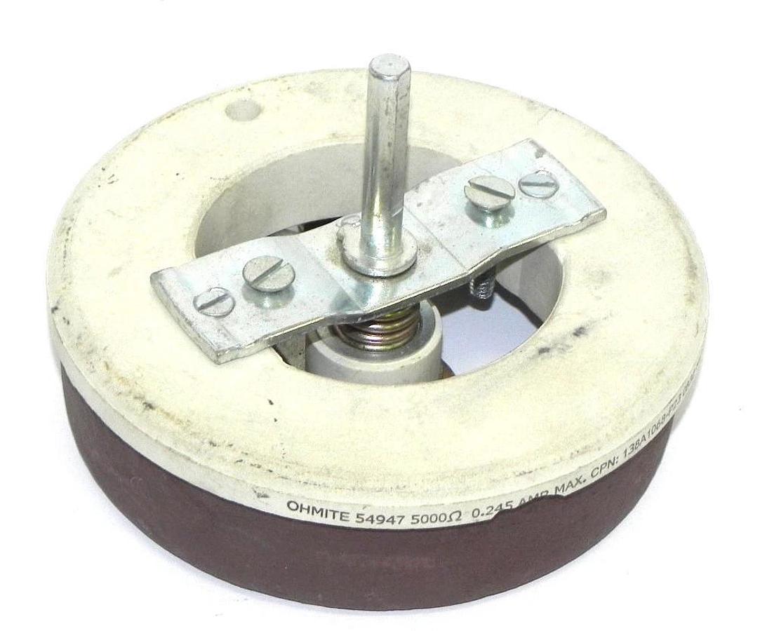 Used OHMITE 54947 RHEOSTAT 138A1068-P23 0832