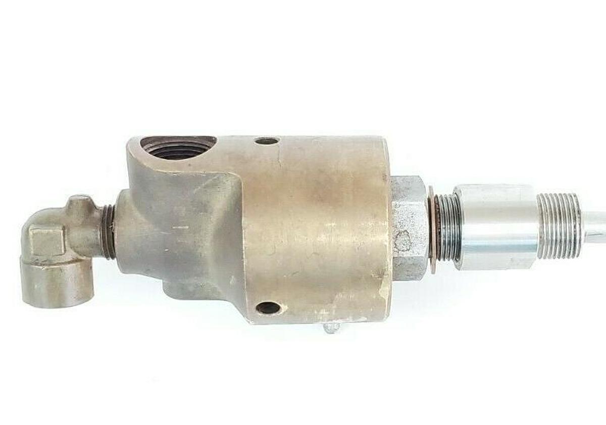 Used DEUBLIN 255-000-284 ROTARY UNION JOINT W/ ~4FT METAL EXHAUST HOSE 255000284