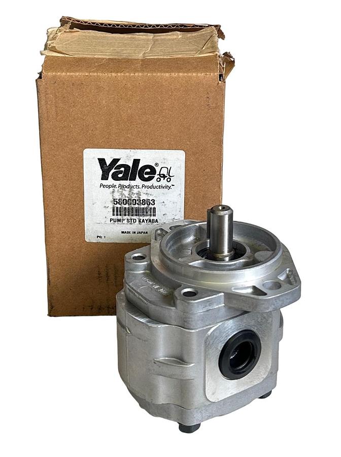 Used NEW YALE 580003863 HYDRAULIC PUMP STD KAYABA FOR FORKLIFT 1455066 1I2706
