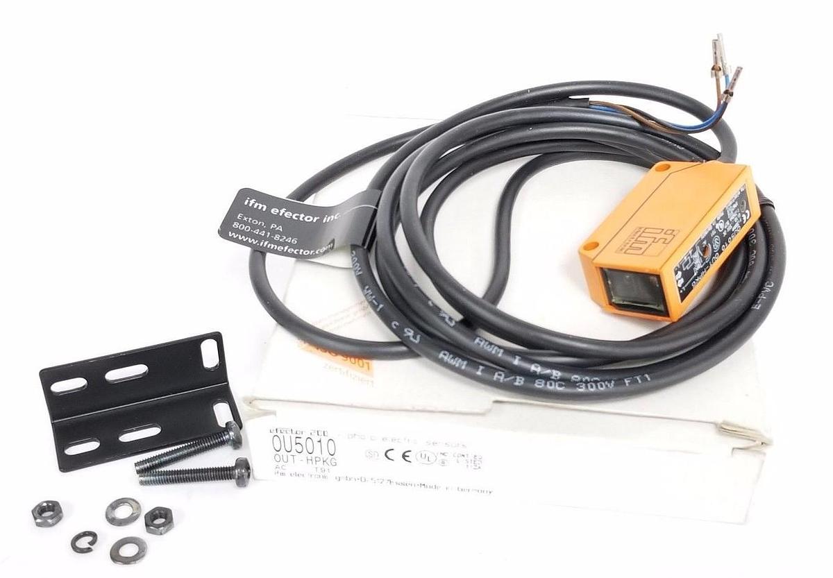 Used NIB IFM EFECTOR OU5010 DIFFUSE REFLECTION SENSOR OUT-HPKG