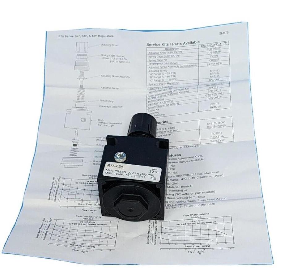 NEW PARKER R75-02A REGULATOR R7502A