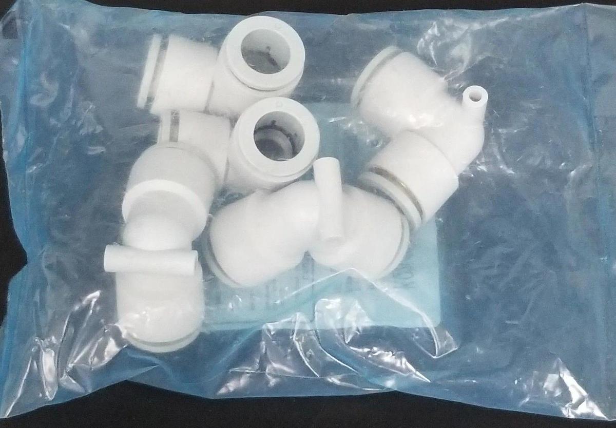 Used BAG OF 5 NEW SMC KQ2L16-00 ELBOW FITTINGS KQC89, KQ2L1600