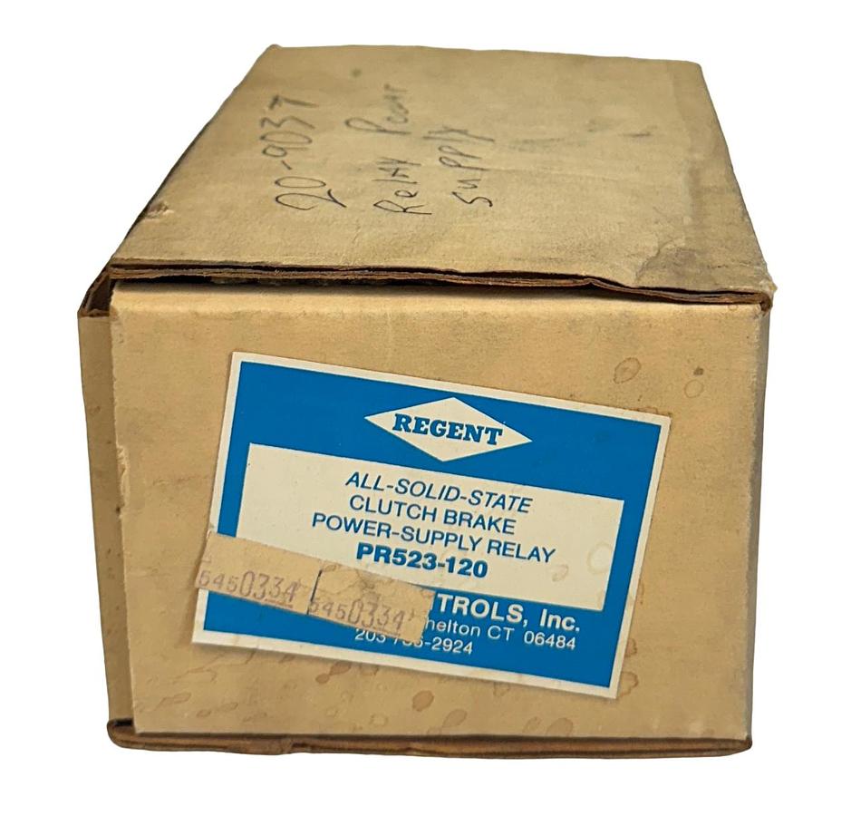 Used REGENT CONTROLS PR523-120 / PR523120 SOLID-STATE CLUTCH BRAKE RELAY 120VAC NSMP