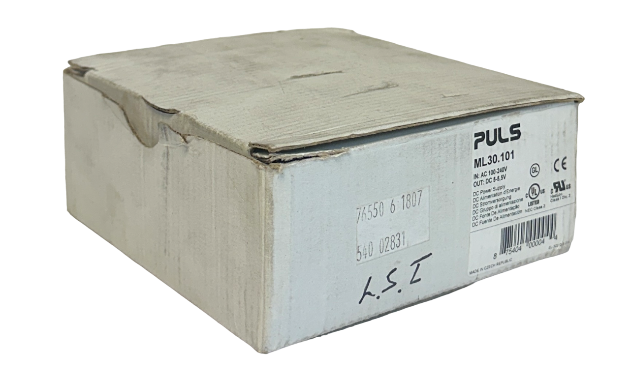 Used PULS ML30.101 / ML30101 MiniLine POWER SUPPLY 100-240VAC INPUT 5-5.5VDC OUT NSMP