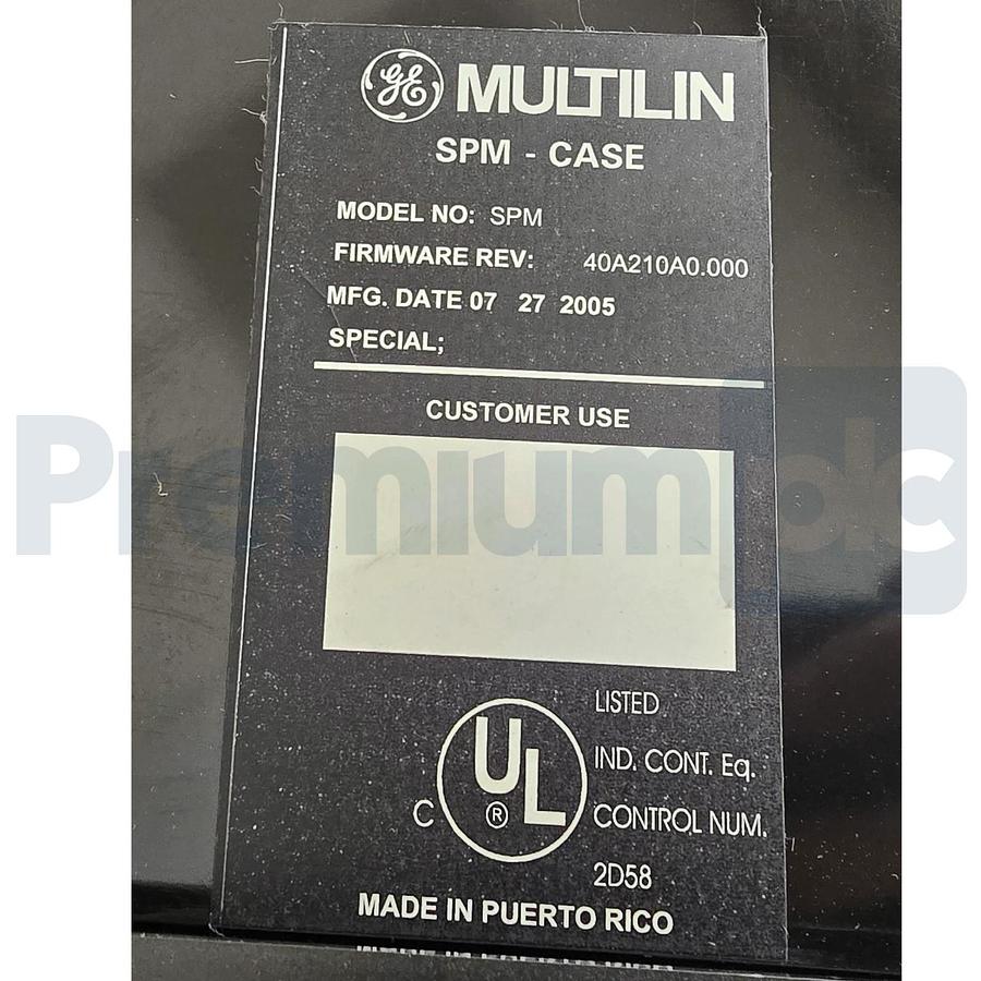 GE Multilin SPM - LEGACY Synchronous Motor Protection and Control Relay SPM