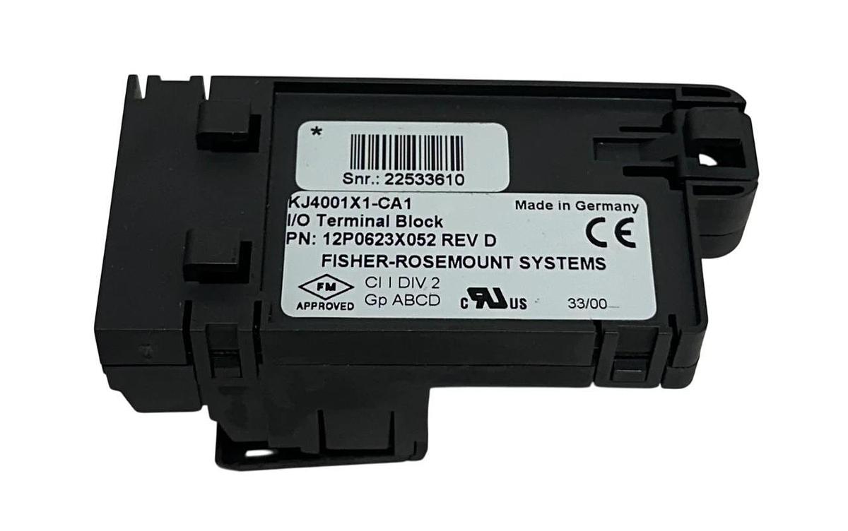 Used 4 ROSEMOUNT DeltaV KJ4001X1-CA1 / 12P0623X052 TERMINAL BLOCKS I/O Rev. D USNP