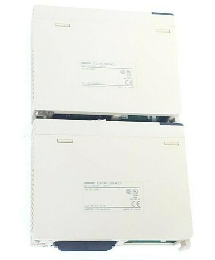 Used LOT OF 2 OMRON CS1W-DRM21 DEVICENET UNITS 24V DC, 0.5W, CS1WDRM21