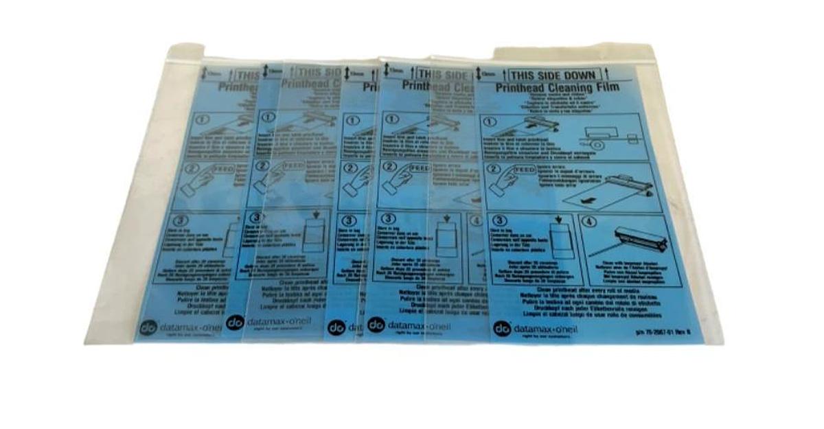 Used 5 NEW DATAMAX O'NEIL 70-2087-01 / 70208701 PRINTHEAD CLEANING FILMS 13mm Rev. B