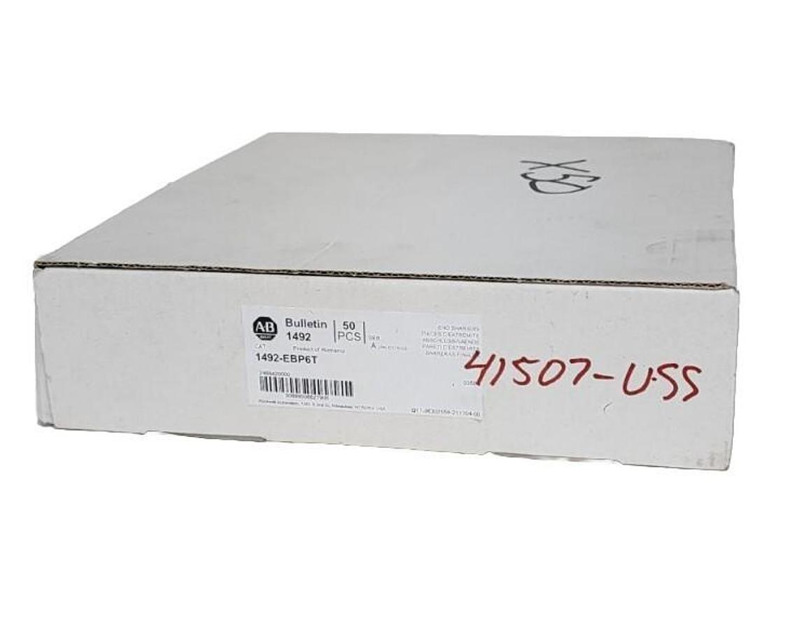 Used BOX OF 50 NEW ALLEN BRADLEY 1492-EBP6T END BARRIERS SER. A