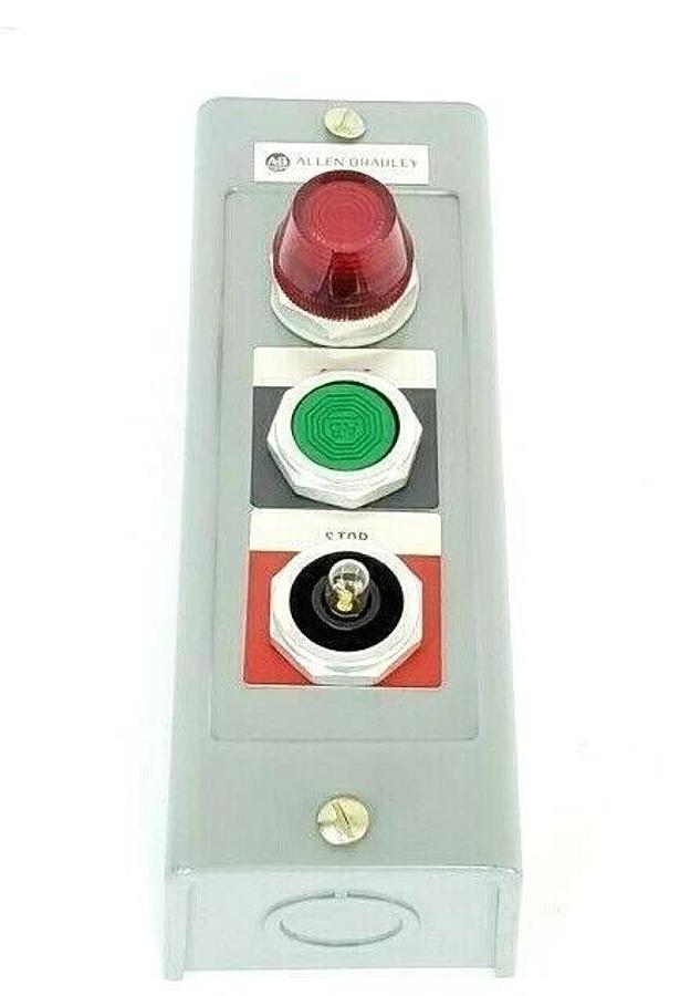NEW ALLEN BRADLEY 800H-2HAR PUSHBUTTON STATION ASSEMBLY SER. M
