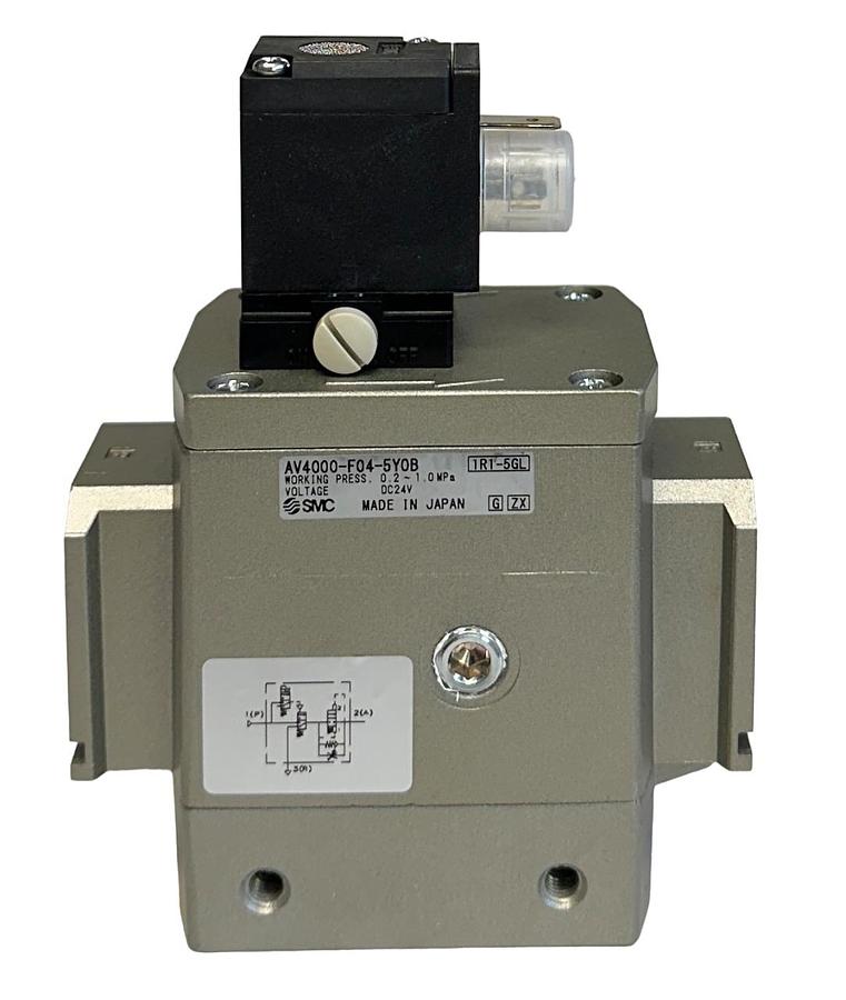 Used SMC AV4000-F04-5YOB / AV4000F045YOB SOFT START-UP VALVE 24VDC NSNP