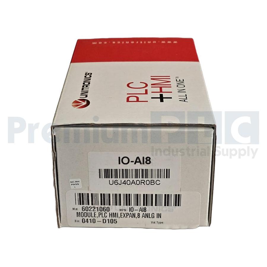 Used NEW UNITRONICS IO-AI8 / IOAI8 VISION I/O EXPANSION MODULE 8-ANALOG IN 24VDC NSMP