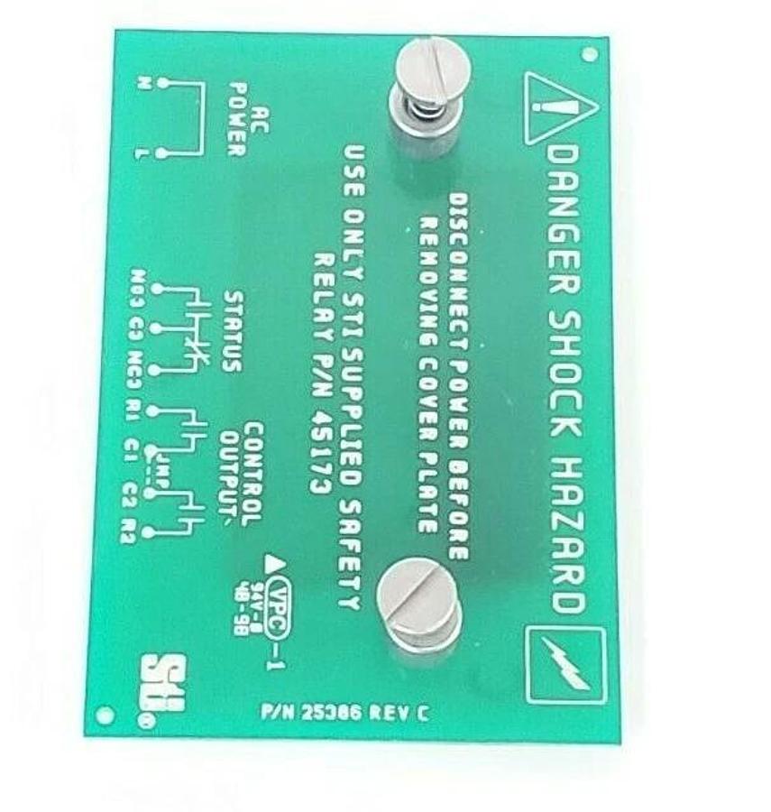 Used STI 25386 PC BOARD COVER PLATE REV. C