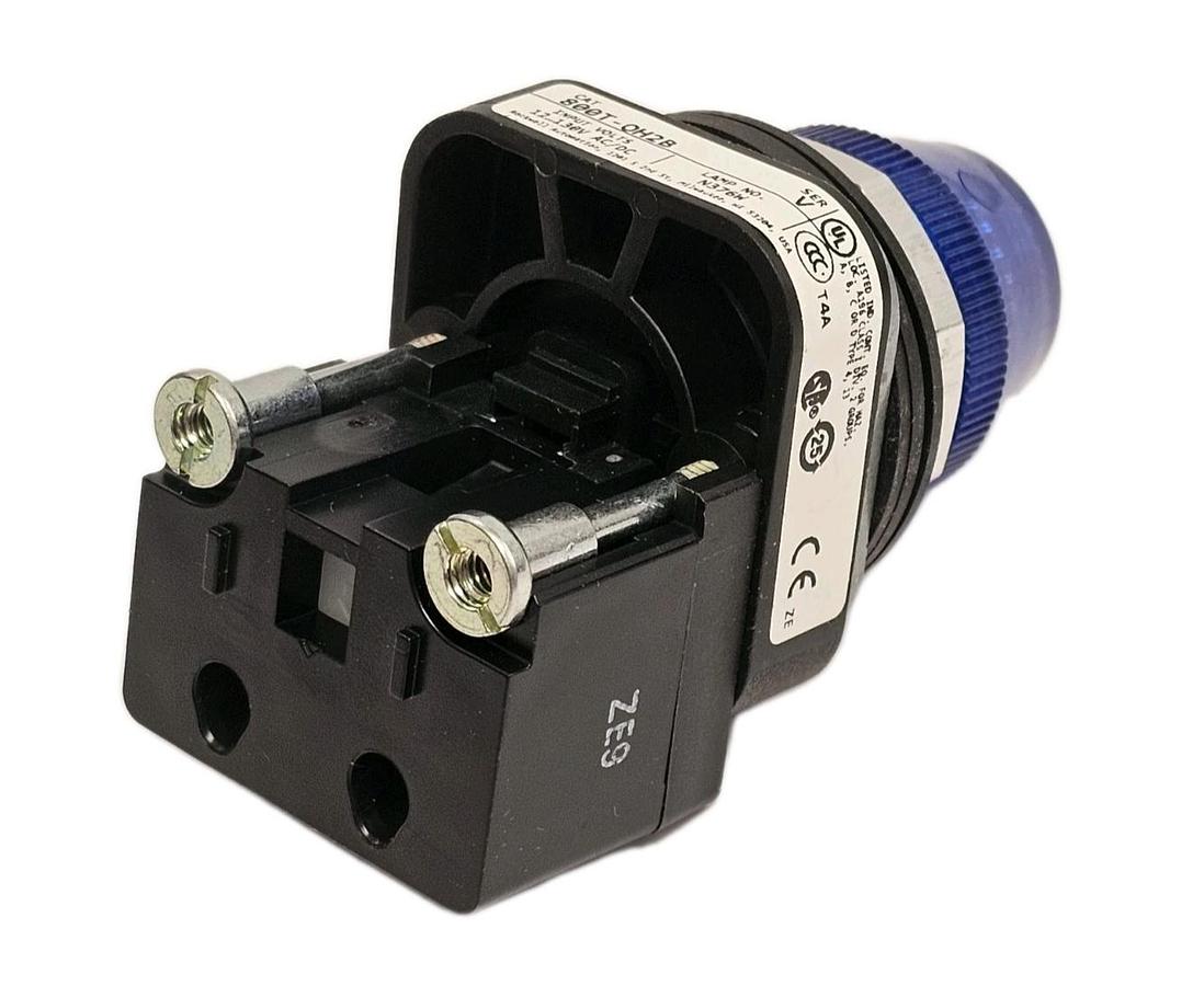Used NEW ALLEN BRADLEY 800T-QH2B PILOT LIGHT 800TQH2B SER. V BLUE WITH 800TC-N374