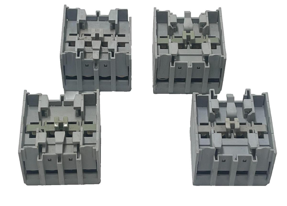 Used LOT OF 4 Allen Bradley 100-FA40 SER A Auxiliary Contact Block 100-F 10A 600V