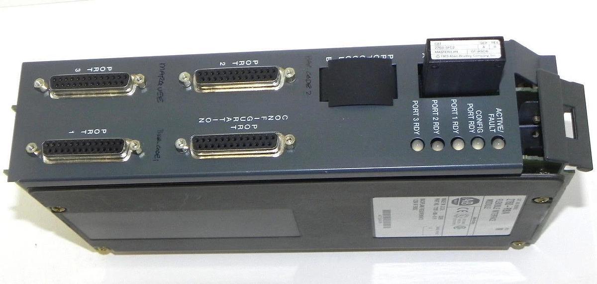 Used ALLEN BRADLEY 2760-RB/A FLEXIBLE INTERFACE MODULE SER. A W/ 2760-SFC2 MODULE