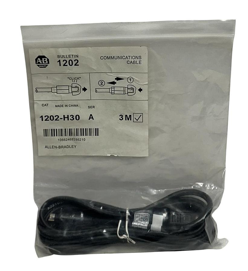 ALLEN BRADLEY 1202-H30 /A BULLETIN 1202 COMMUNICATIONS CABLE 3M SCAN PORT NSMP