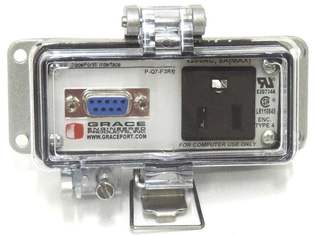 Used GRACE P-Q7-F3R0 INTERFACE PORT PQ7F3R0, 120VAC, 5A