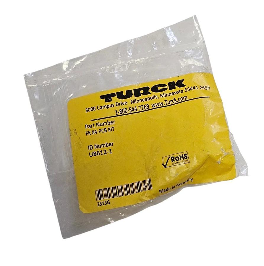 Used NEW TURCK FK 84-PCB KIT RECEPTACLE ID NUMBER: U8612-1